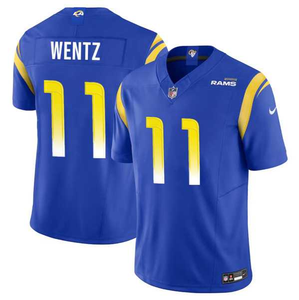 Men & Women & Youth Los Angeles Rams #11 Carson Wentz Blue 2023 F.U.S.E. Vapor Untouchable Limited Jersey->los angeles rams->NFL Jersey